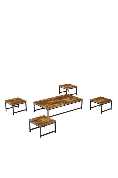 Ch 5-piece floor wood tea table set