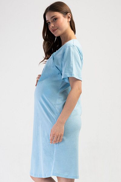 VİENETTA Cotton Women's Short Sleeve Maternity Nightdress, 410136