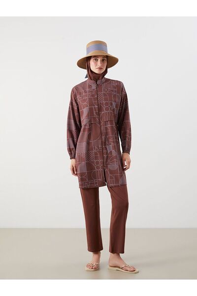 LC Waikiki Stand Collar Women's Hijab Swimsuit Set