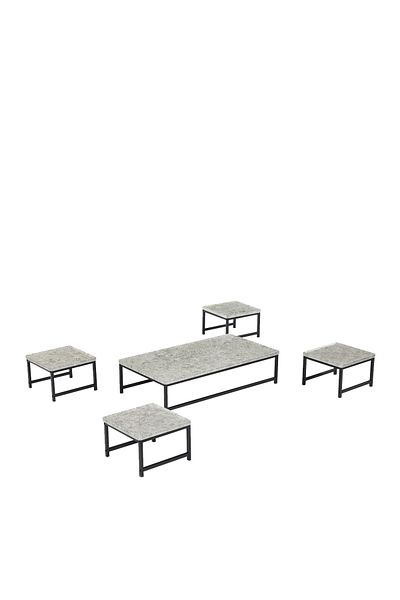 Ch 5-piece floor wood tea table set