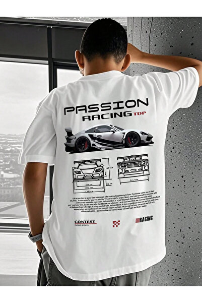 SVART WEAR Μπλουζάκι για αγόρια με στάμπα Passion Racing Αθλητικό μπλουζάκι γ...