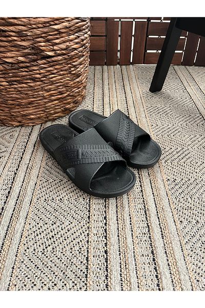 Behtah Kundura Men's Anti-Slip Sole Balcony Bathroom Garden Pool Slippers Military Service