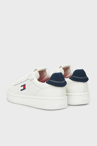 Tommy Jeans Logolu Deri Sneaker Ayakkabı AYAKKABI EN0EN02815 0G1