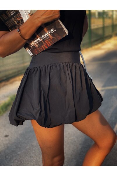NK Siyah Balon Şort Etek
