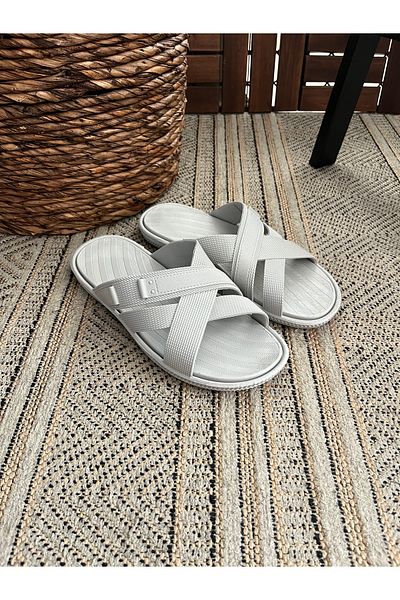 Behtah Kundura Men's Anti-Slip Sole Balcony Bathroom Garden Pool Slippers Military Service