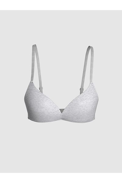 LC Waikiki Lcw Dream Gray Balenless Padding Free Plain Bra