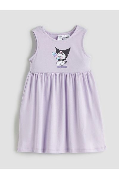 LC Waikiki LCW Kids Kuromi Rochie din bumbac pieptănat pentru fete
