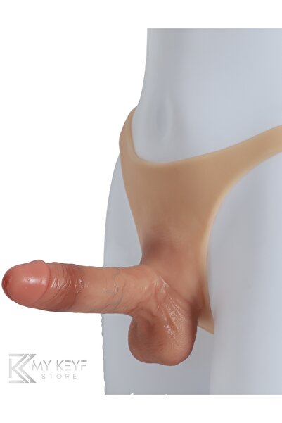 My Keyf Strap-On Hollow İçi Boş Belden Bağlamalı Giyilebilir Dildo %100 Silikon 20 CM Uzunluk