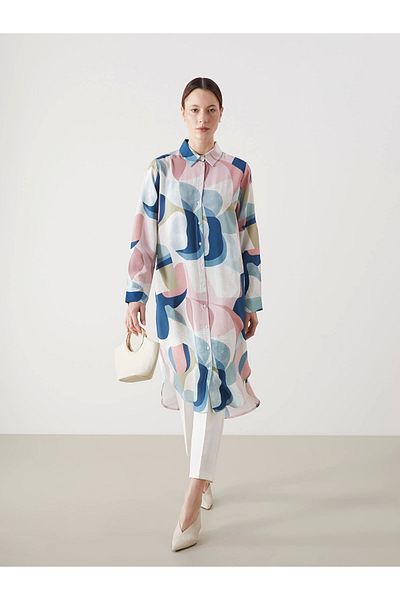 LC Waikiki Lcwaikiki Classic Mixed Pattern Women's Shirt Tunic