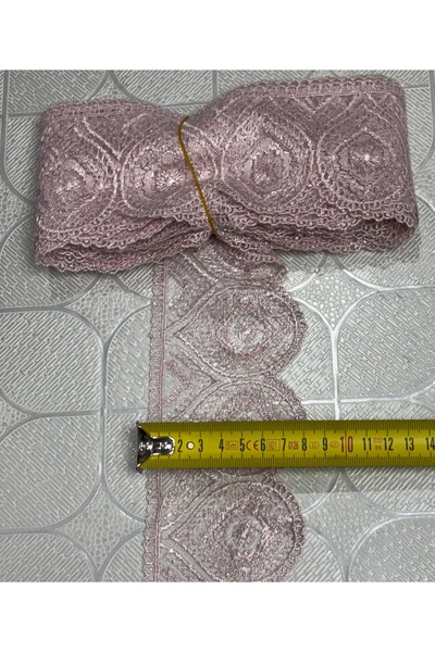 Muensu 9 Metre Geniş Güpür, 7-8-9 cm Tül Gipür, Sofralık, Çeyizlik, Tülbant G...