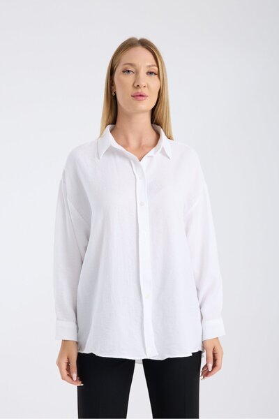 Reji Bamboo Linen Casual Oversize Shirt