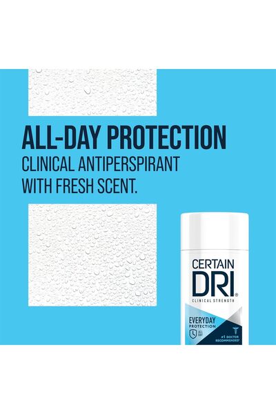 Certain Dri Everyday Strength Clinical Antiperspirant Deodorant | Effective All Day Protection Again