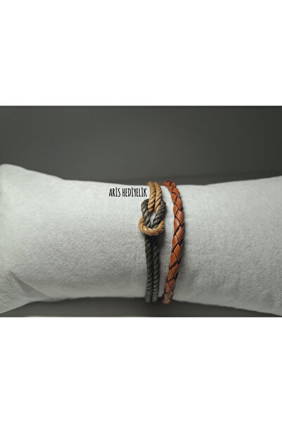 Leather سوار جلدي للرجال