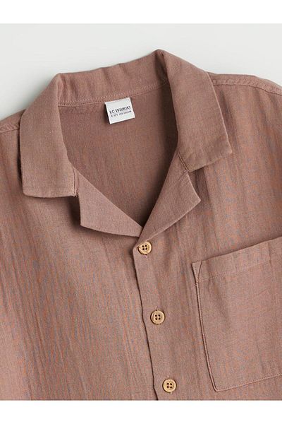 LC Waikiki Lcw Kids Resort Collar Muslin Boy's Shirt