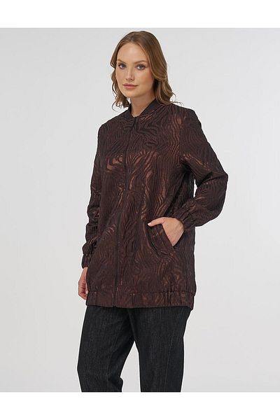 KYR Jacquard Basic Jacket Brown