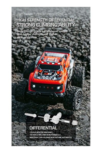 LIXADA High-Speed Off-Road Bigfoot Climbing Remote Control Toy Car For Ages 8+ Years