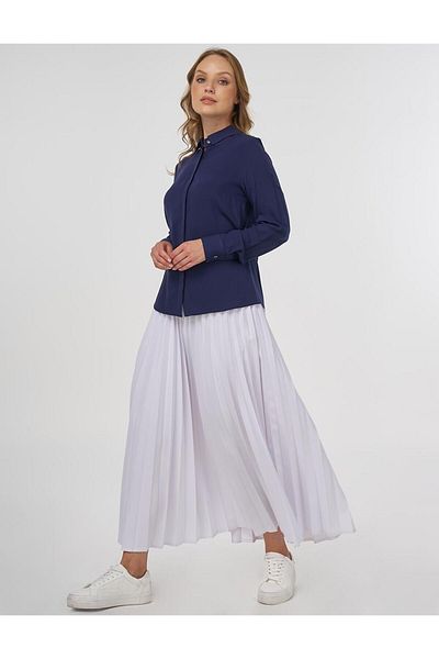 Kayra Patı Κρυφό Basic πουκάμισο Navy Blue