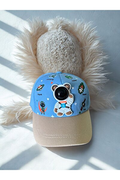Talinn Astronot Temalı Çap Çocuk Sapkasi