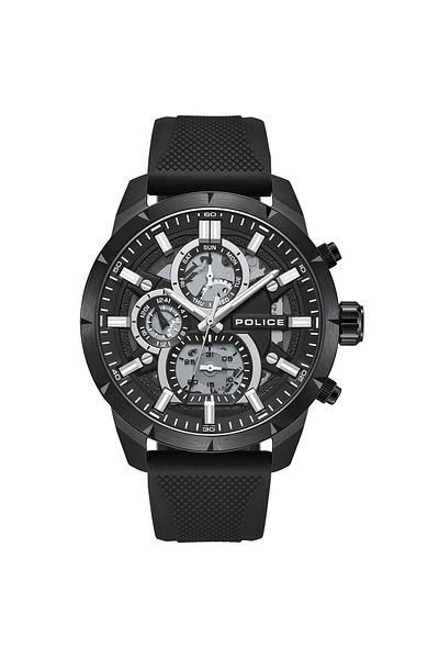 Police Mens Watch Police PEWJQ0058703, Quartz, 45mm, 5ATM