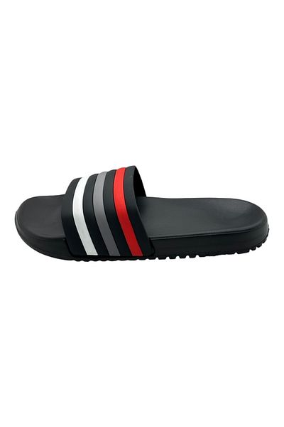 TECOS Men's beach or pool slippers, Tecos®, black, size 40, 25 cm, with modern design