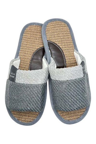TECOS Papuci De Casa Decupati Unisex, ®, Gri, Marime 42-43, 28 Cm,, Talpa Comoda Si Respirabila