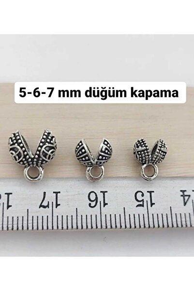 QELA COLLECTION Tesbih Düğüm Kapama Aparatı 30 Adet 5 6 7 mm