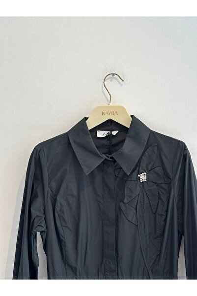 Kayra Aplikeli Tafta Elbise