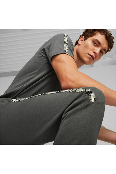 Puma Mens ESS TAPE CAMO Sweatpants - Gray