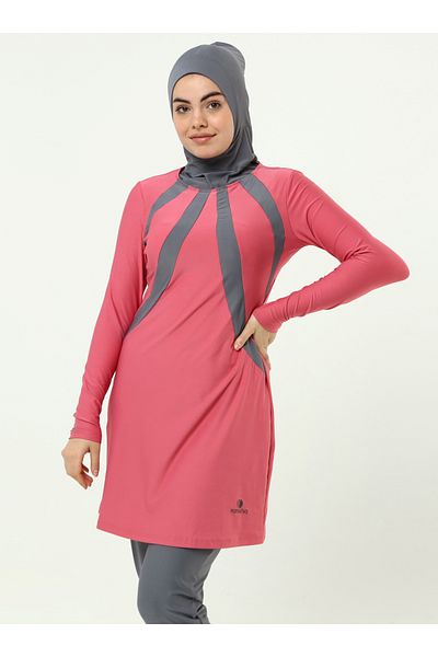 Ranuna Lycra Hijab Swimsuit - Pink - Ranuna