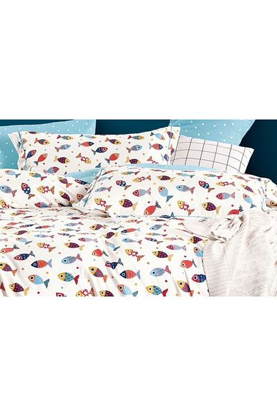 CHIRASO CHIRASO Linen, 100% Cotton, Classic Sheet 155x230 cm, Duvet Sheet 160x200 cm, 2 Pillowcases