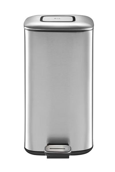 EKO Regent 20l Pedal Bin – Brushed Stainless Steel, Soft-close, Fingerprint-resistant Trash Can
