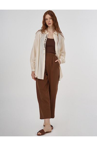 Kayra Tassel Detailed Viscose Tunic