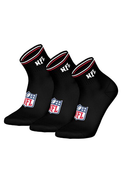 NFL Unisex Quarter-Socken, 3er Pack - NFL Shield 3Pack Quarter Socks, Logo, S...