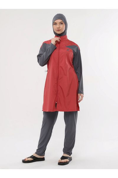 Ranuna Full Covered Hijab Swimsuit - Tile - Ranuna