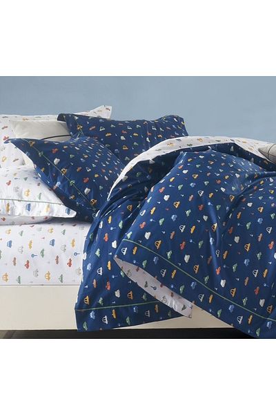 CHIRASO CHIRASO Linen, 100% Cotton, Classic Sheet 155x230 cm, Duvet Sheet 160x200 cm, 2 Pillowcases