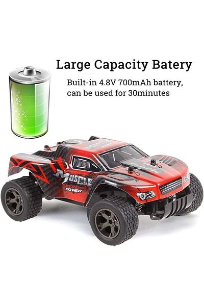 Yelajoy 1:20 Scale RC Car,2.4GHz 20km/h Monster Truck All Terrain Metal Frame Hobby,Gift for Boys Girls