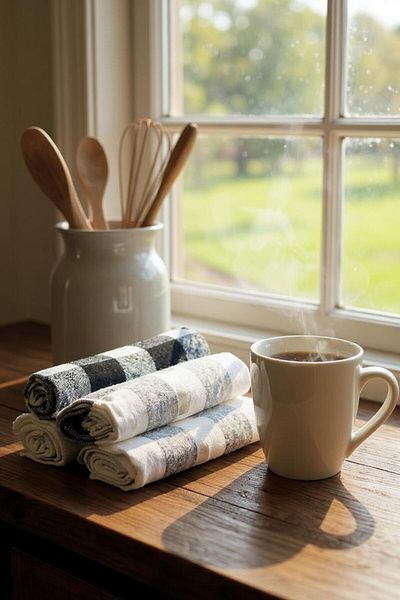 Tex Republic (2 Set) 3-Piece 40X65Cm Kitchen Drying Cloth High Absorbent Multi-Purpose