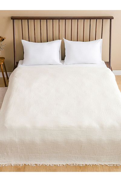 LC Waikiki Pink Double Cotton Bedspread