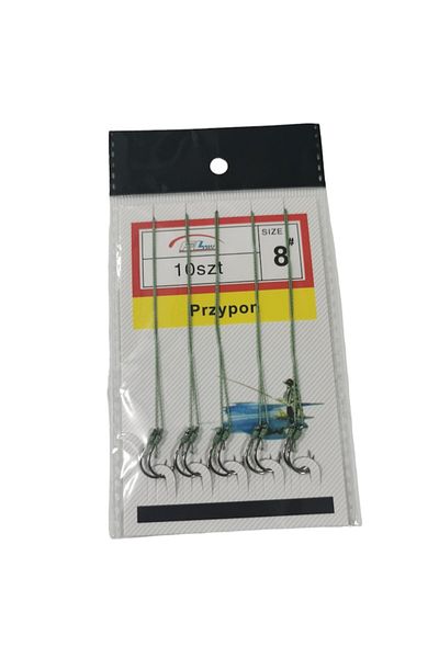 Falai Tackle Plic 10 Carlige legate FL Przypon Marime Carlig #8