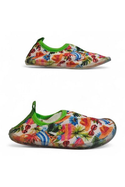 SERABİEN Serabien Ç Green-Orange Surf Pool Beach Girl's Sea Shoes