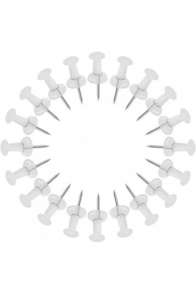 Nuoshen Pushpin Set, 200 Pieces, Plastic/metal, Transparent, 2.2 X 0.8 Cm