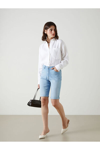 LC Waikiki Sparkling Selections from Shining Store |   Dar Fit Women's Jean Shorts