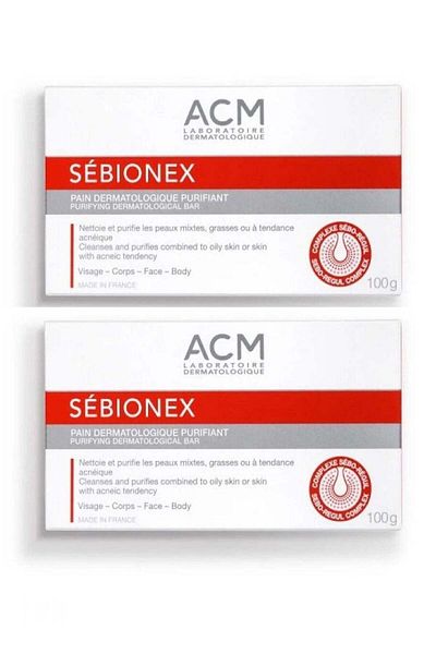 ACM Sebionex Pack Of 2 Purifying Bar 100g