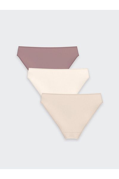 LC Waikiki Pink Plain Bikini Panties 3-Piece