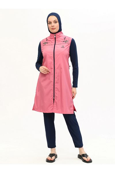Ranuna Full Covered Hijab Swimsuit - Dusty Rose - Ranuna