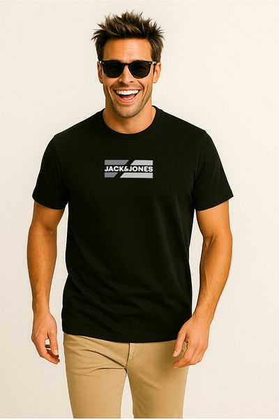 Jack & Jones Tricou pentru bărbați cu decolteu O cu logo Jack&jones JJCORP