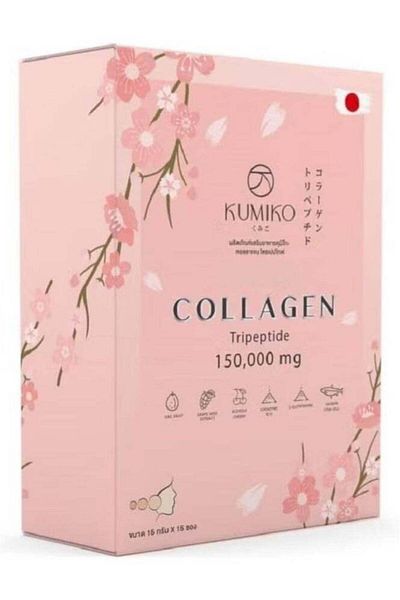 Kumiko Collagen Tripeptide 150,000 mg | 15 Sachets | Japanese Premium Collagen Drink for Skin Glow,