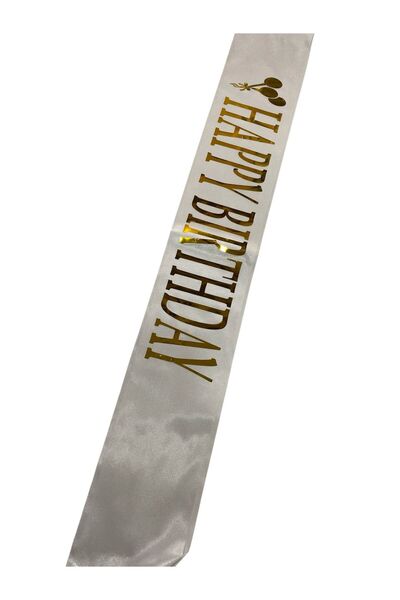 PARTİPORT La mulți ani, Kuşak, CULOARE ALBĂ, TEXȚ CERCELIT