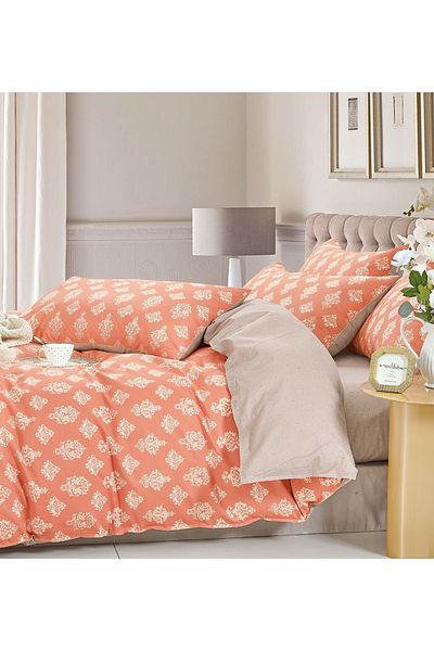 CHIRASO CHIRASO Linen, 100% Cotton, ELASTIC Sheet 180x200 cm, Duvet Sheet 200x230 cm, 2 Pillowcases