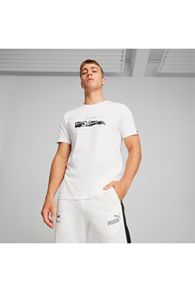 Puma Mens BMW M Motorsport Essentials Graphic T-shirt - White